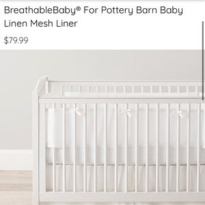 BreathableBaby For Pottery Barn Baby Linen Mesh Liner